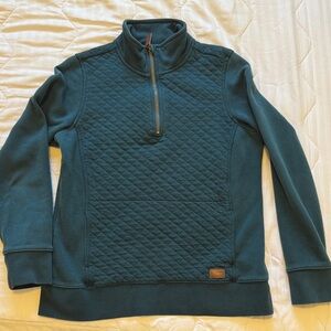 L.L. Bean Quilted Quarter Zip Pullover
